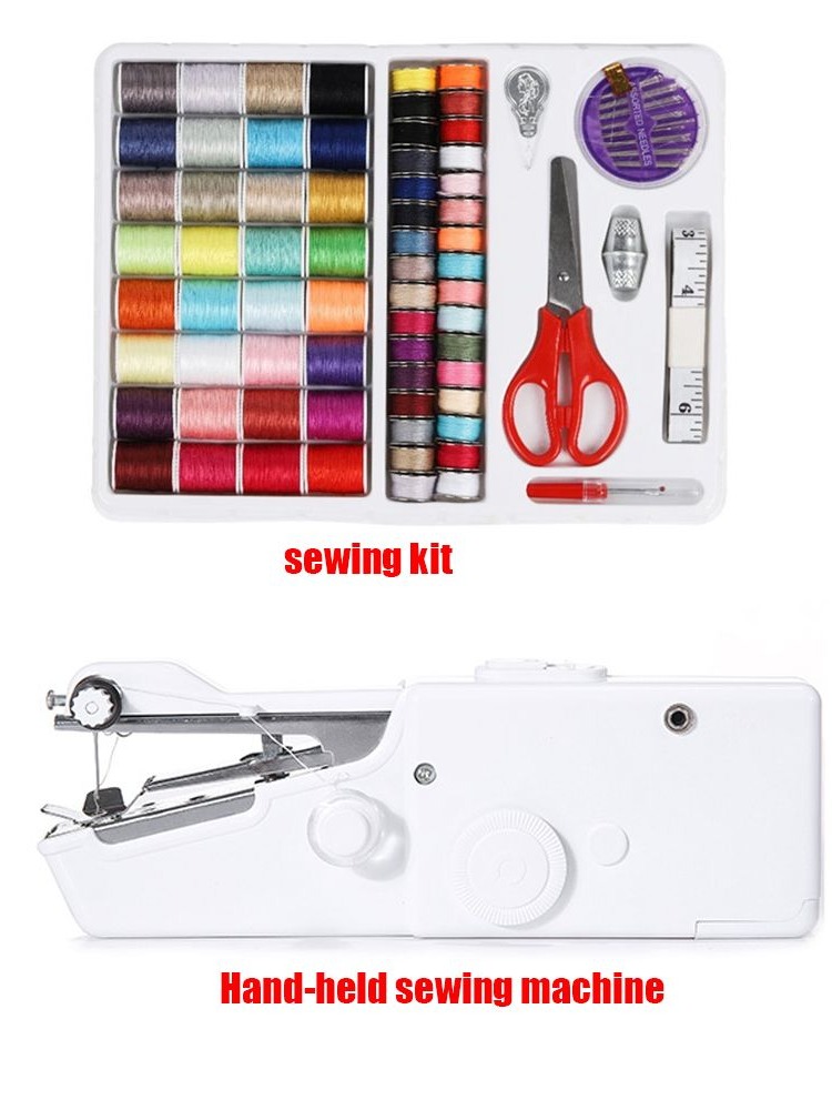 Mini Electric Sewing Machine Handheld - Kit de couture de voyage intelligent,