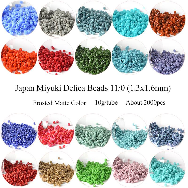 Glass Seed Beads 2Mm Jewelry Making - 11/0 japon Miyuki Delica perles givré