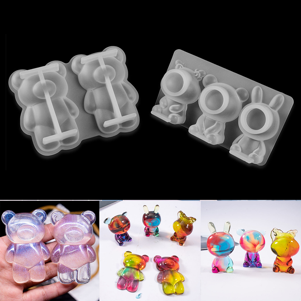 Silicone Epoxy Resin Molds Set - Moule en Silicone de poupée animale