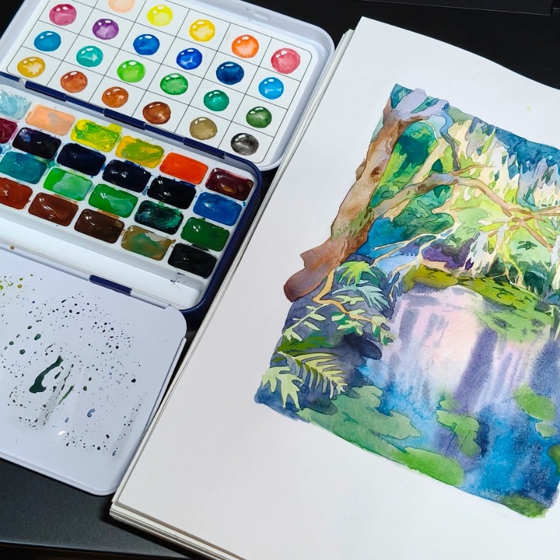 Rubens, ensemble de 24 couleur - Watercolor Paint Set Solid Pigment avis et prix
