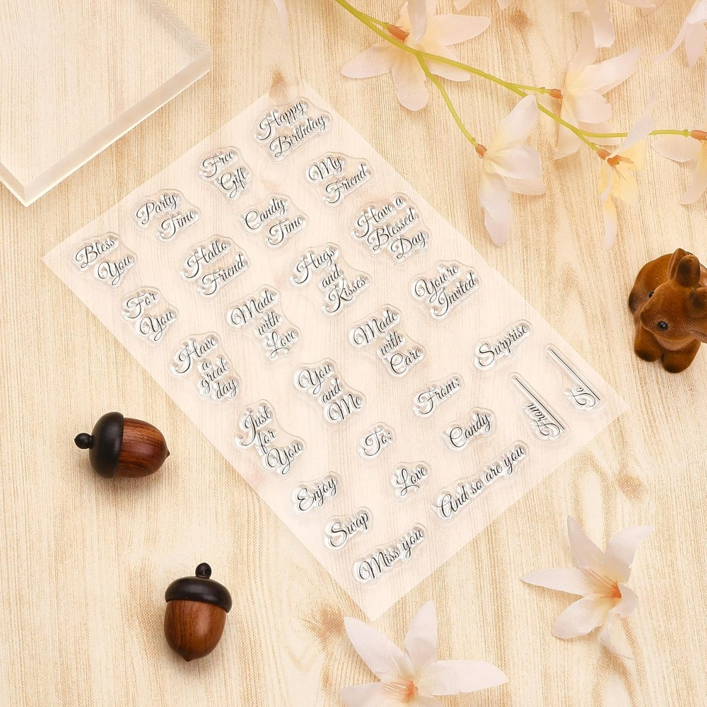 Tampons transparents en silico - Clear Silicone Stamps For Card Making avis et prix