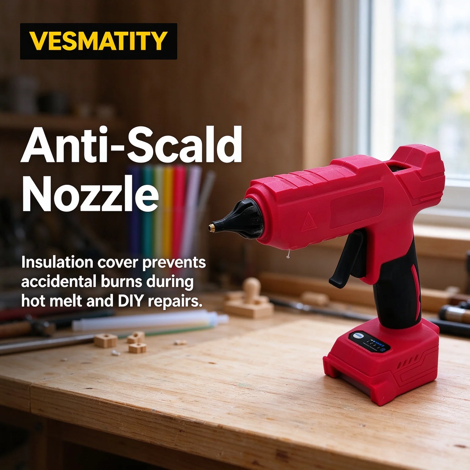Pistolet à colle chaude sans f - Hot Melt Glue Gun Cordless avis et prix